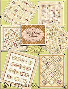 Pastry Shoppe Quilt Patterns for Moda Turnovers NEW  