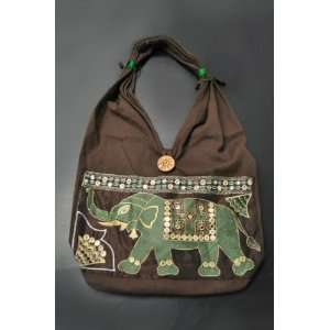  Embroidery Elephant 100% Cotton Bag ~ Handbag Everything 
