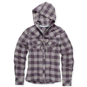 FOX PIKE HOODED FLANNEL GRAPHITE M:  Sports & Outdoors