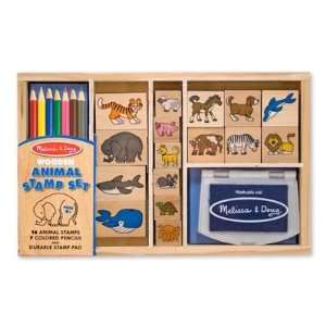  Melissa & Doug Animal Stamp Set: Toys & Games