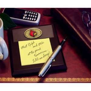   : Louisville Cardinals Desk Memo Pad Paper Holder: Sports & Outdoors