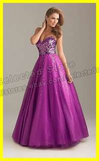   Sweetheart Floor Length Sequins Tulle Long Evening Prom Dresses  