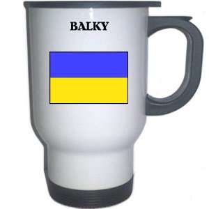  Ukraine   BALKY White Stainless Steel Mug Everything 