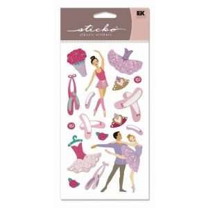  12 PACK VELLUM & GLITTER STIX BALLET Papercraft 