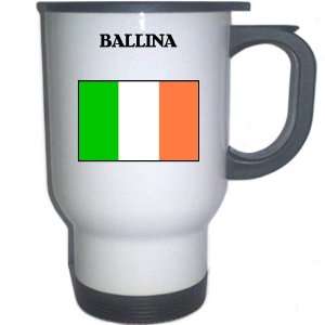 Ireland   BALLINA White Stainless Steel Mug