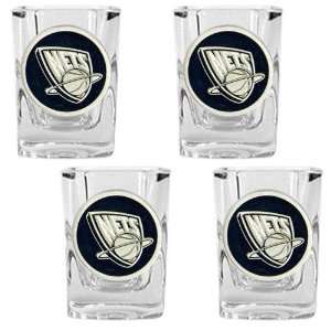  New Jersey Nets NBA 4pc Square Shot Glass Set