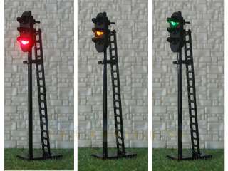 HO Scale 3 aspects Railroad Signals G/Y/R LEDs made  