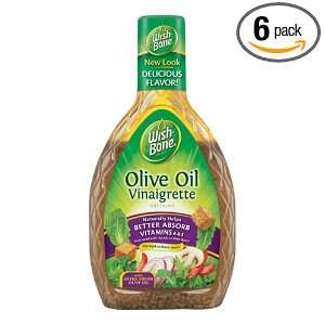 Wish Bone Olive Oil Viniagrette, 16 Ounce Bottles (Pack of 6)  