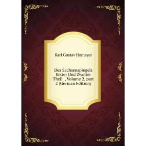   ., Volume 2,Â part 2 (German Edition) Karl Gustav Homeyer Books