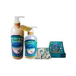  Hawaiian Bar Soap Body Wash & Body Lotion Trio Set Ocean 