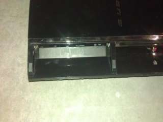 Broken Sony PlayStation 3 80 GB Piano Black Console as is  