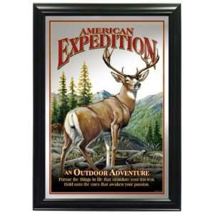  American Expedition Bar Mirror Mule Deer: Home & Kitchen