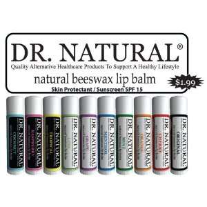  dr NaturaL Lip Balm  CLEAR COUNTER TOP DISPLAY Health 
