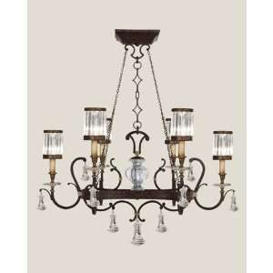   583840ST Eaton Place 6 Light Pendant in Rustic Iron