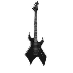  B.C. Rich Dark Arts Warlock Electric Guitar, Onyx: Musical 