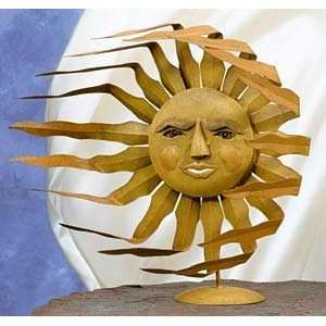   Wind Sun Decor (for Wall or Comes w/Stand) Metal Art: Home & Kitchen