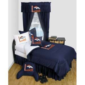  Denver Broncos Dorm Bedding Comforter Set: Sports 