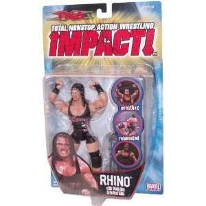    TNA Impact Rhino with Trash can and barbwire Toys & Games