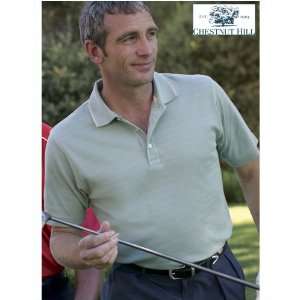   Fast Mens Golf Polo by Chestnut Hill (Color=Cactus/Stone,Size=Medium