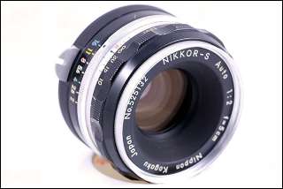 NIKON F Body Early 640XXXX + 50/2 TICK MARK Lens 5cm f2  