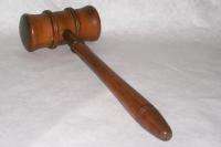 Vintage Old Wood Wooden Used Gavel Nice Piece FREE SHIP  