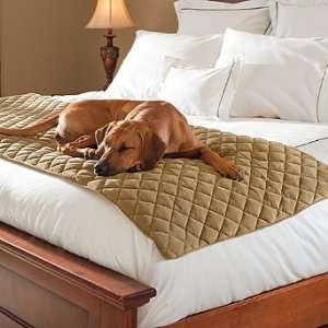  Quilted Bed Scarf   Chocolate, 24 x 75   Frontgate Pet 