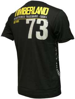 New Timberland 73 Printed Black T Shirt Size S,M,L,XL  