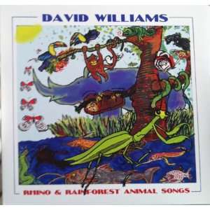  David Williams Rhino & Rainforest Animal Songs Audio Cd 