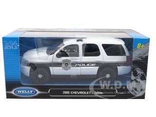   model of 2008 Chevrolet Tahoe Police die cast car model by Welly