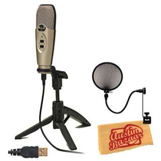 CAD U37 USB Studio Recording Microphone Bundle 670541806692  