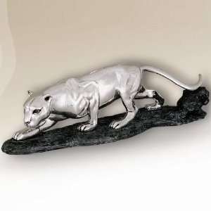  Panther Small Sculpture Silver Plated: Home & Kitchen