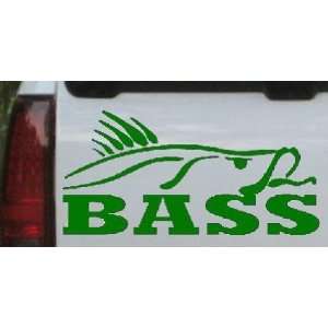 Bass Hunting And Fishing Car Window Wall Laptop Decal Sticker    Dark 