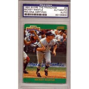   1992 Score Franchise Card #2 PSA/DNA Slabbed: Sports Collectibles