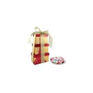 Ghirardelli Chocolate Ghirardellis Gold Holiday Gift Tower:  