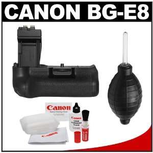 Canon BG E8 Battery Grip with Optical Cleaning Kit + Hurricane Blower 