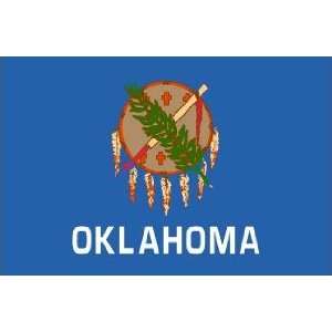   Oklahoma 2 ply Poly   outdoor State Flags Made in US.