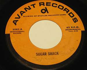 Avant Records 7 45 Sugar Shack NORTHERN SOUL ♫ HEAR UNKNOWN JAZZ 