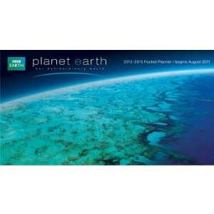   4x7) BBC Planet Earth 2012 13 Pocket Planner Calendar