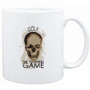  Mug White  Golf the toughest game  Sports Sports 