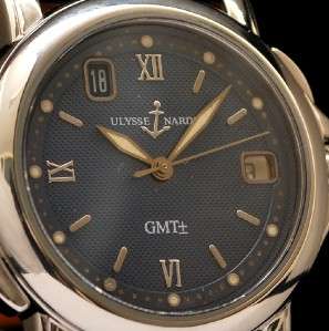 ULYSSE NARDIN SAN MARCO GMT DATE REF 203 22 LARGE SIZE ALL AUTHENTIC 