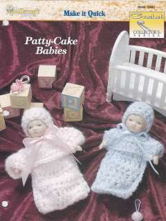 Crochet Pattern ~ PATTY CAKE BABIES DOLL OUTFIT ~  