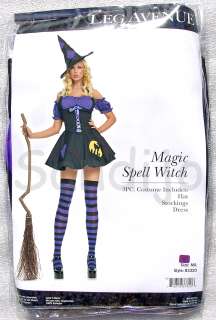 Womens 3 Pc MAGIC SPELL WITCH Costume! Sizes XS to XL 714718378206 