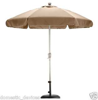 Fiberglass Rib Patio Deck Umbrella Antique Beige  