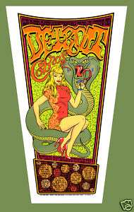 Detroit Cobras 2005 Tour Firehouse Silkscreen Poster  