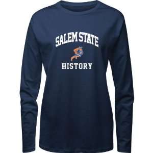  Salem State Vikings Navy Womens History Arch Long Sleeve 