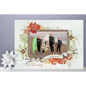  Citrus Snowflake Holiday Photo Cards Health & Personal 
