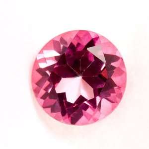  8mm Genuine Pink Topaz Round Faceted Gemstone Aaa Grade 