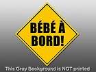 Bebe A Bord Sticker   decal french baby on board bumper