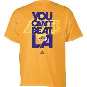  Los Angeles Lakers Gold You Cant Beat LA T Shirt 