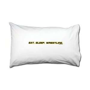  Eat, Sleep, Wrestling Pillowcase